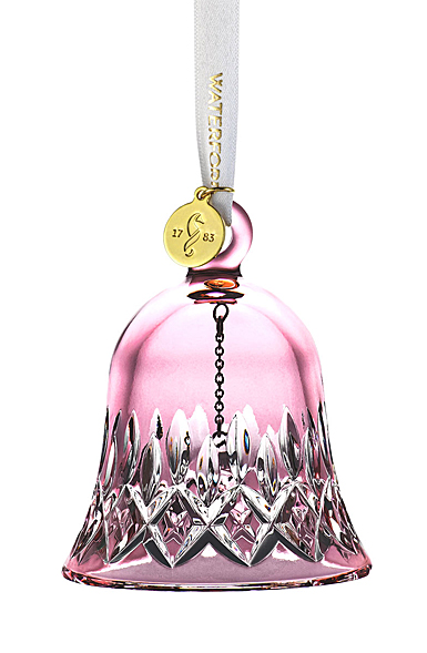 Waterford Crystal 2021 Lismore Bell Ornament Cranberry
