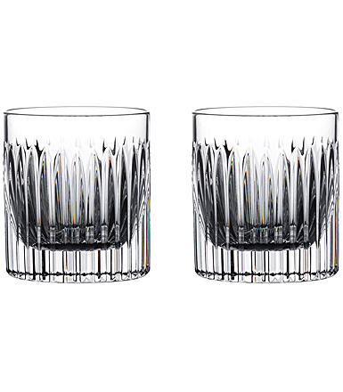 Waterford Crystal Connoisseur Aras Straight Sided OF Tumbler, Pair