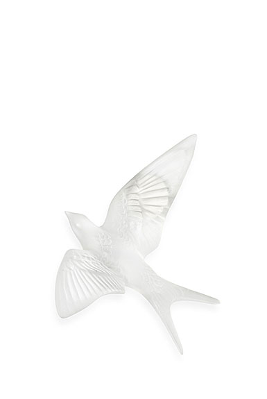 Lalique Hirondelles, Swallows Wall Sculpture, Clear