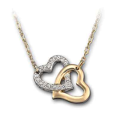 Swarovski Crystal Match Heart Necklace