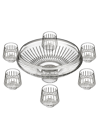 Waterford Mastercraft Lismore Arcus Punch Set, Bowl and 6 Cup Set