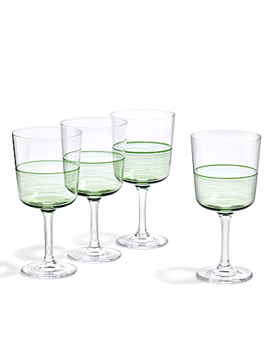 Royal Doulton 1815 Green Wine Glass Set of 4