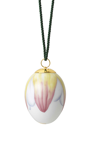 Royal Copenhagen Spring Collection Easter Egg - Water Lilly Petals Ornament