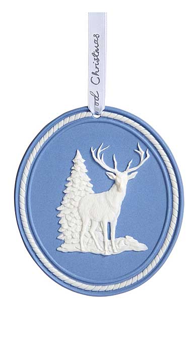 Wedgwood 2023 Christmas Cameo Reindeer Ornament