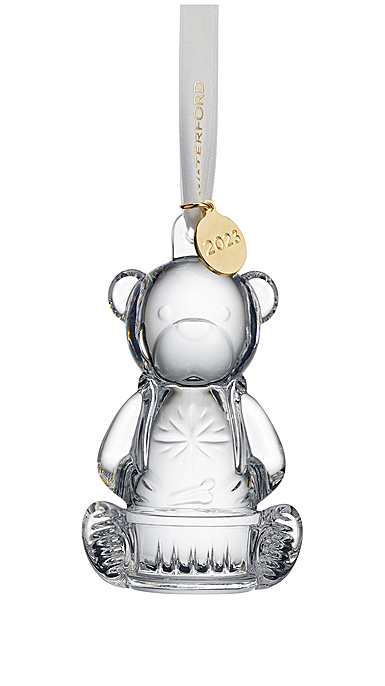 Waterford Crystal 2023 Baby's First Christmas Bear Dated Ornament