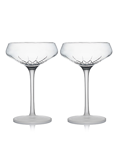 Waterford Lismore Arcus Coupe, Pair