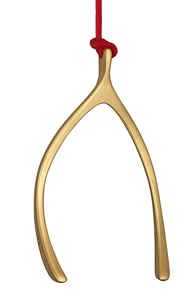 Waterford 2024 Christmas Wishbone Golden Ornament