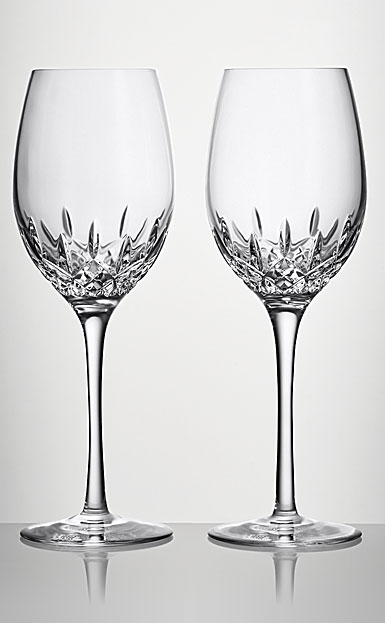 Waterford Lismore Essence Chardonnay White Wine Glasses, Pair