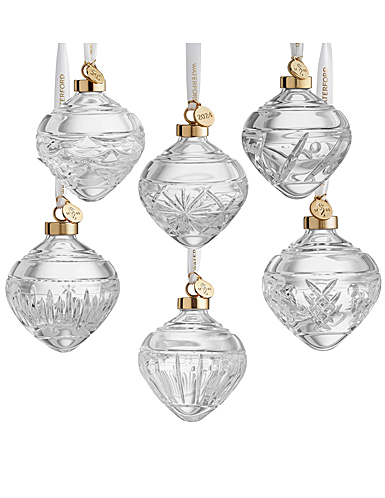 Waterford 2024 Winter Wonders Baubles Holly, Set of 6