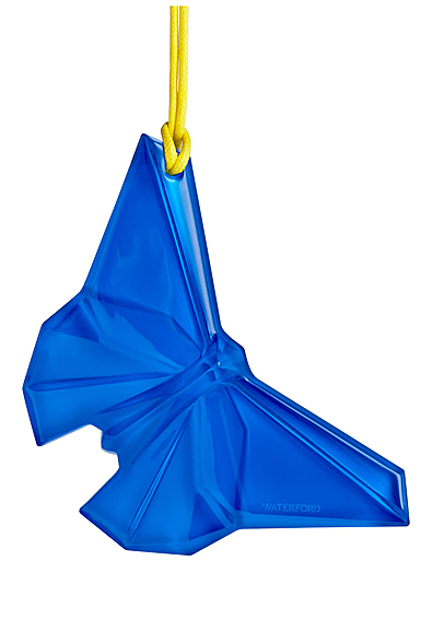 Waterford 2024 Origami Butterfly Ornament, Blue