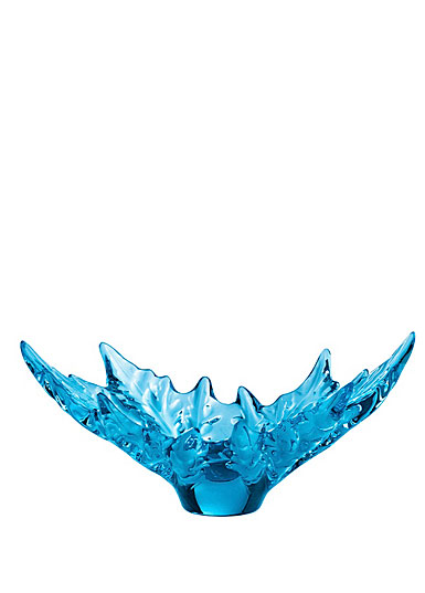 Lalique Champs Elysees 10" Bowl, Blue