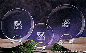 Crystal Blanc, Personalize! 8" Award Plate