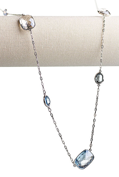 Swarovski Neva Long Necklace, Blue