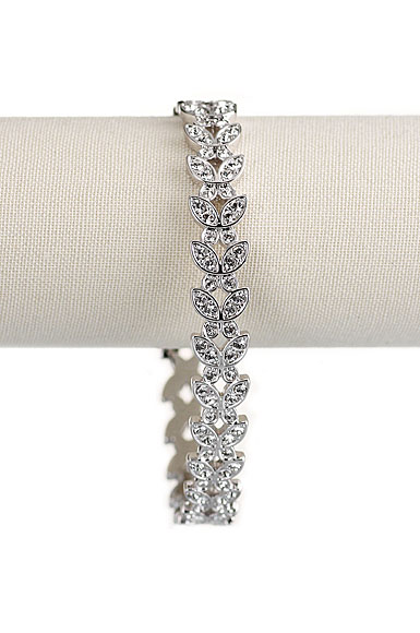 Swarovski Nightingale Pattern Bangle Bracelet | Crystal Classics