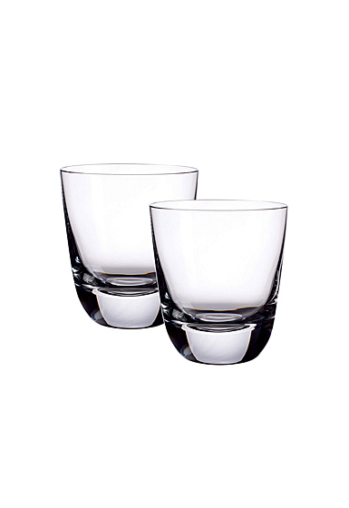 Villeroy and Boch American Bar Straight Bourbon Double Old Fashioned Tumbler, Pair