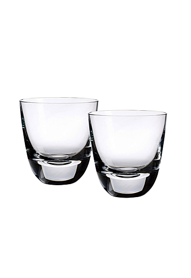 Villeroy and Boch American Bar Straight Bourbon Old Fashioned Tumbler Glasses, Pair
