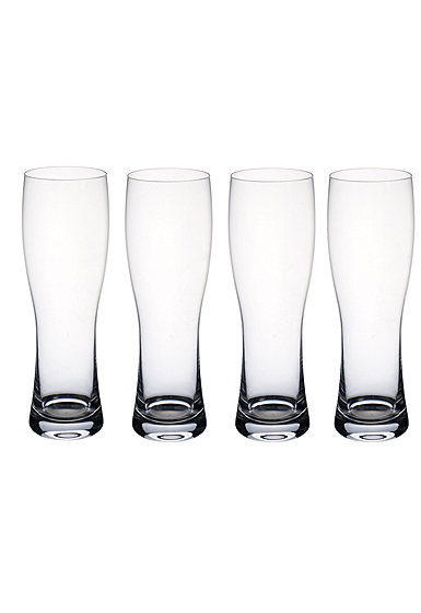 Villeroy and Boch Purismo Wheat Beer Pilsner Glasses, Set of Four