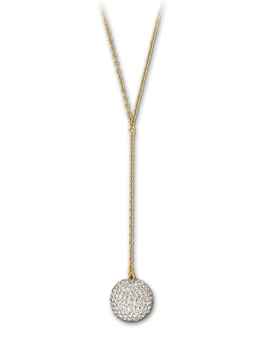 Swarovski Pop Y Pendant Necklace, Crystal Silver Shade and Shiny Gold