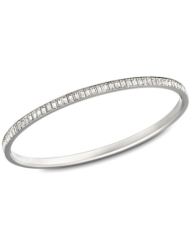 Swarovski Shades Bangle Bracelet, Medium Clear Crystal | Crystal Classics