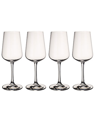 Villeroy and Boch Ovid White Wine Glasses, Set of 4