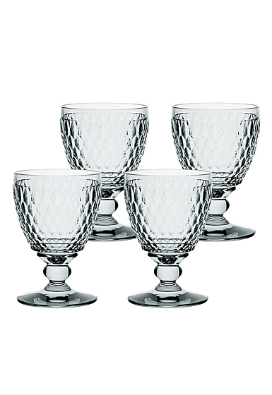 Villeroy and Boch Boston Colored Goblet Smoke Set of 4