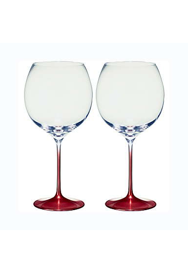Villeroy and Boch Allegorie Premium Rose Burgundy Grand Cru Wine Glasses, Pair