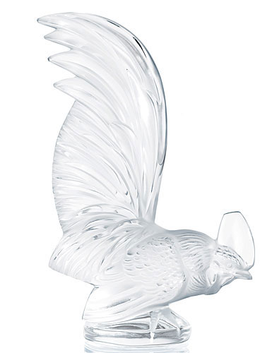 Lalique Rooster Paperweight