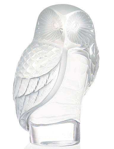 Lalique Owl Paperweight