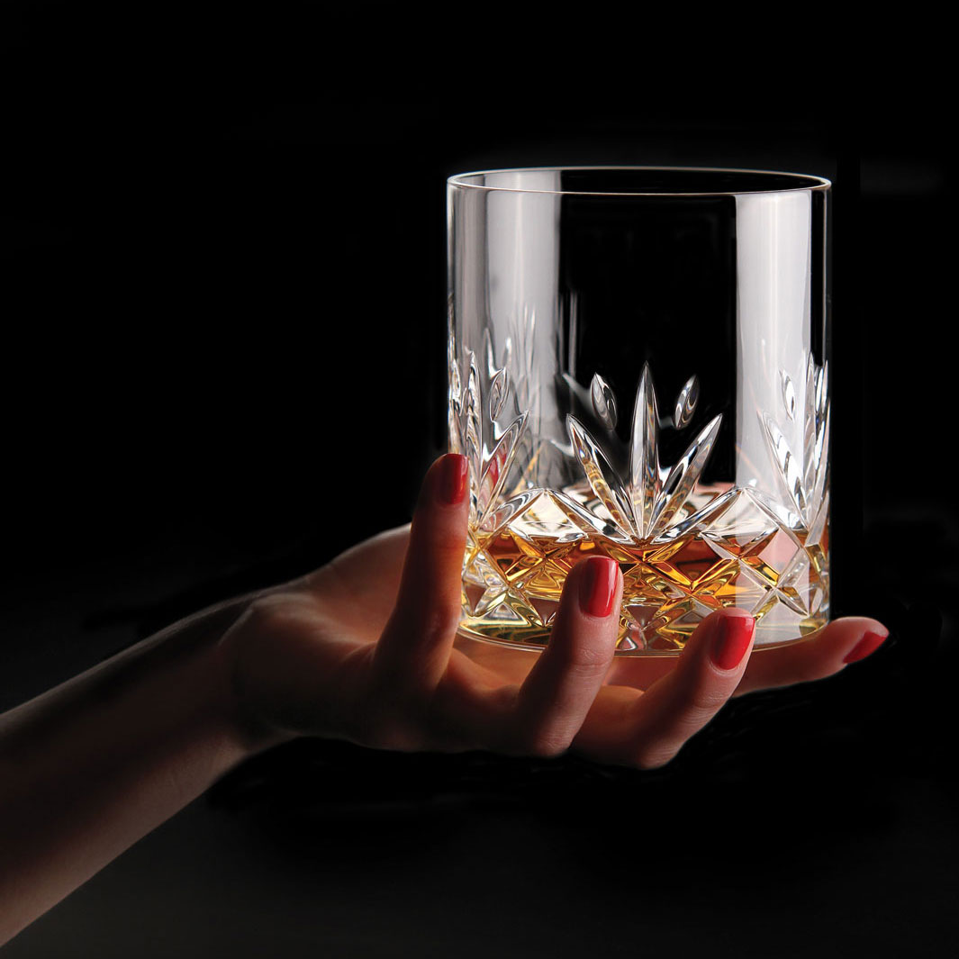 Cashs Ireland, Annestown King Size 3OF Scotch Whiskey Crystal Glass, Single