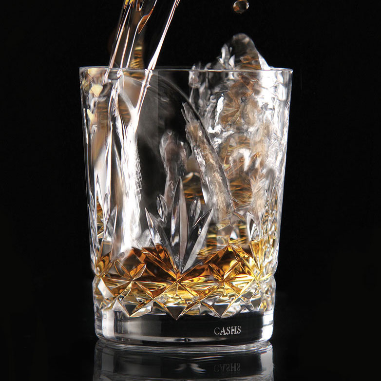 Cashs Ireland, Annestown Single Malt Crystal Whiskey Glasses, Set of Four