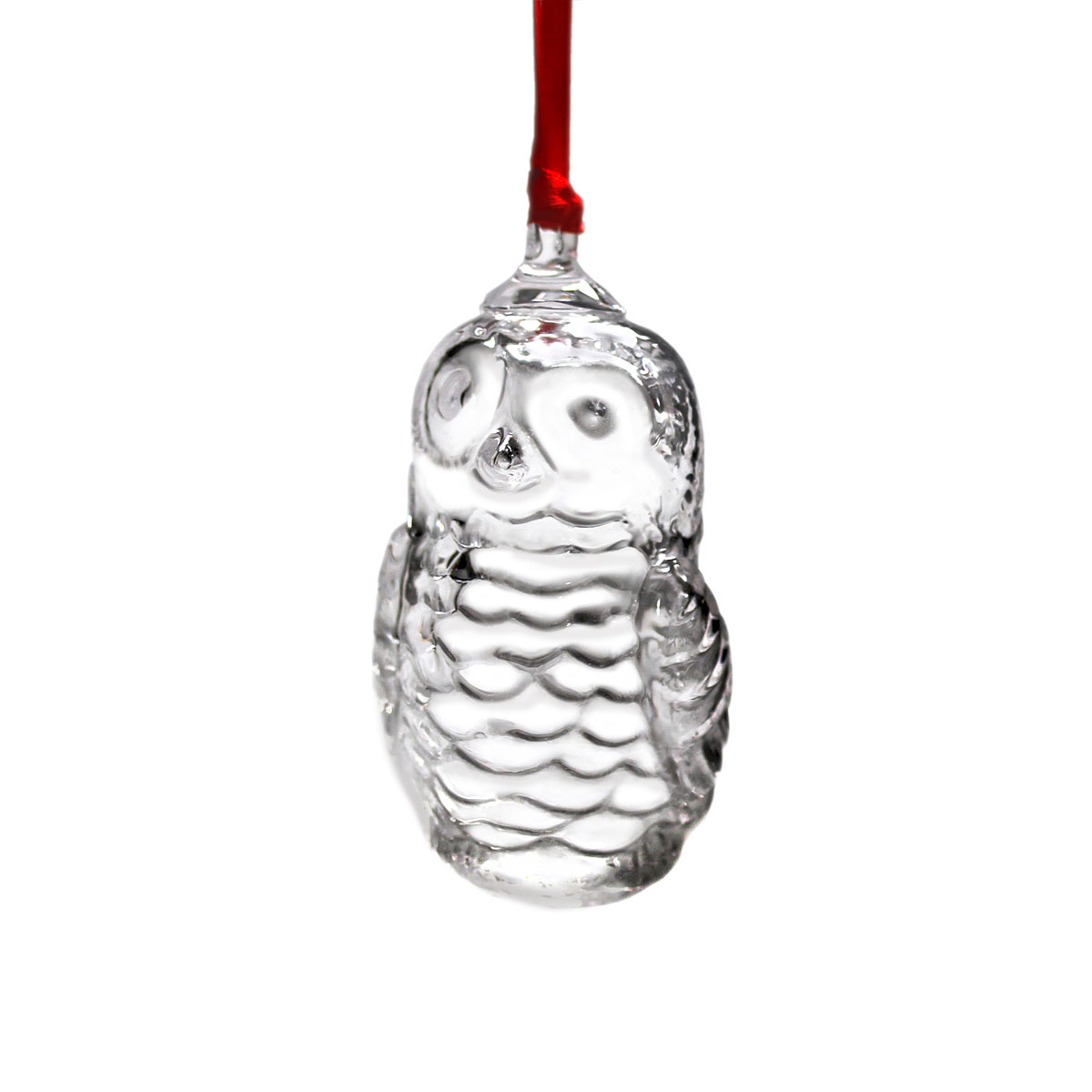 Steuben Snowy Owl Ornament