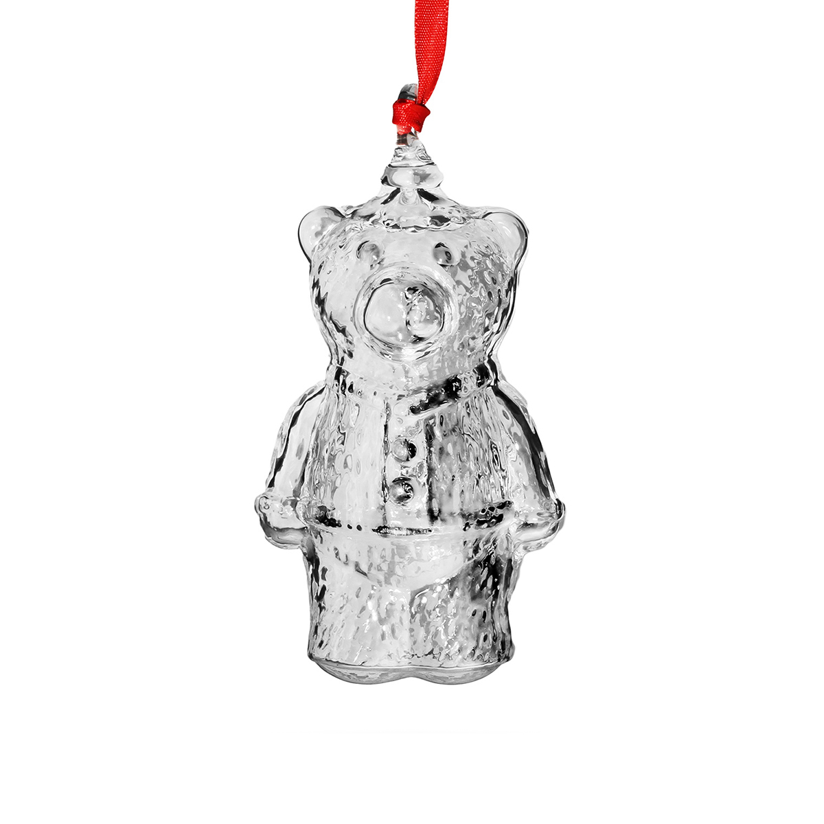 Steuben Teddy Bear Ornament
