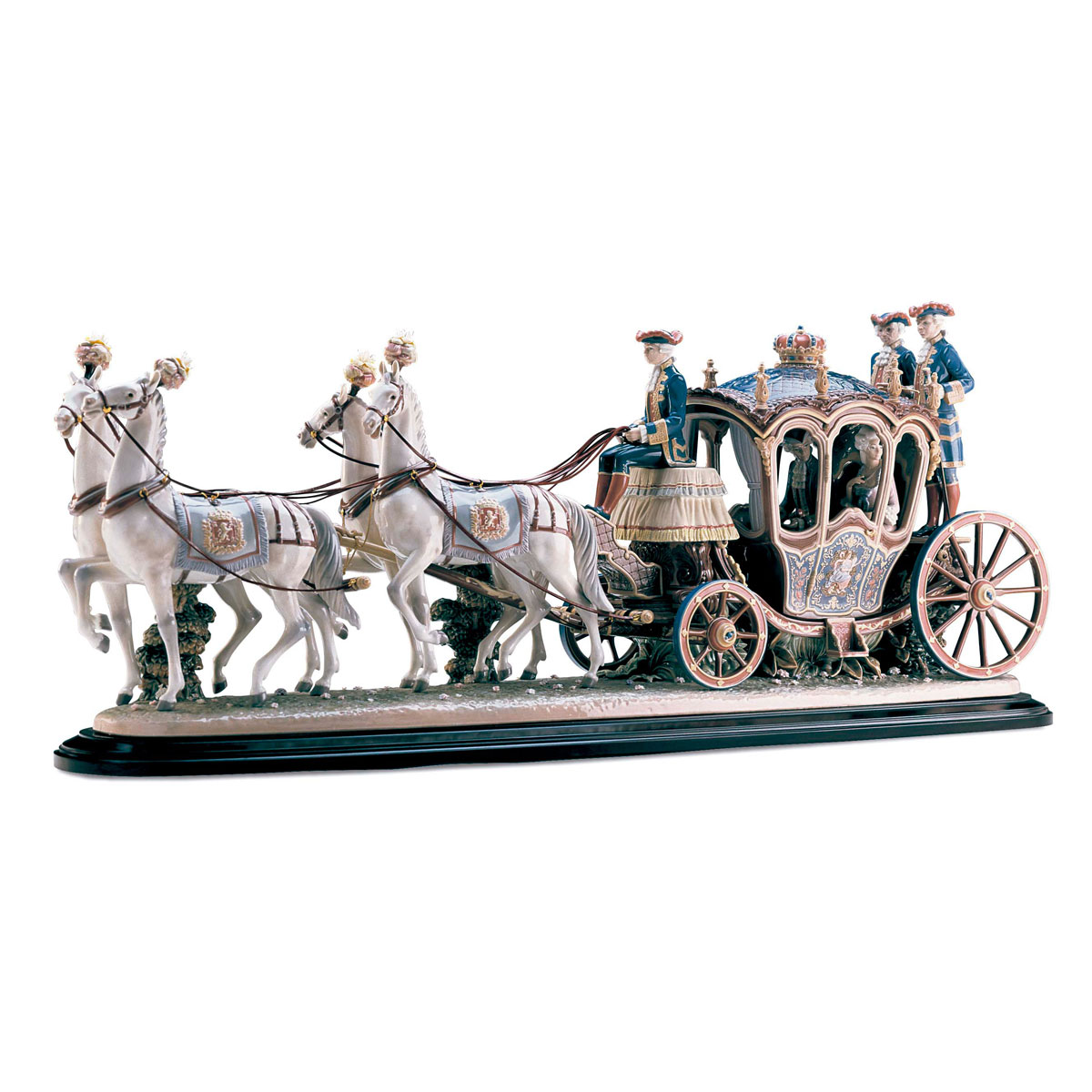 Lladro High Porcelain, XVIII-th Century Coach Sculpture. Limited Edition