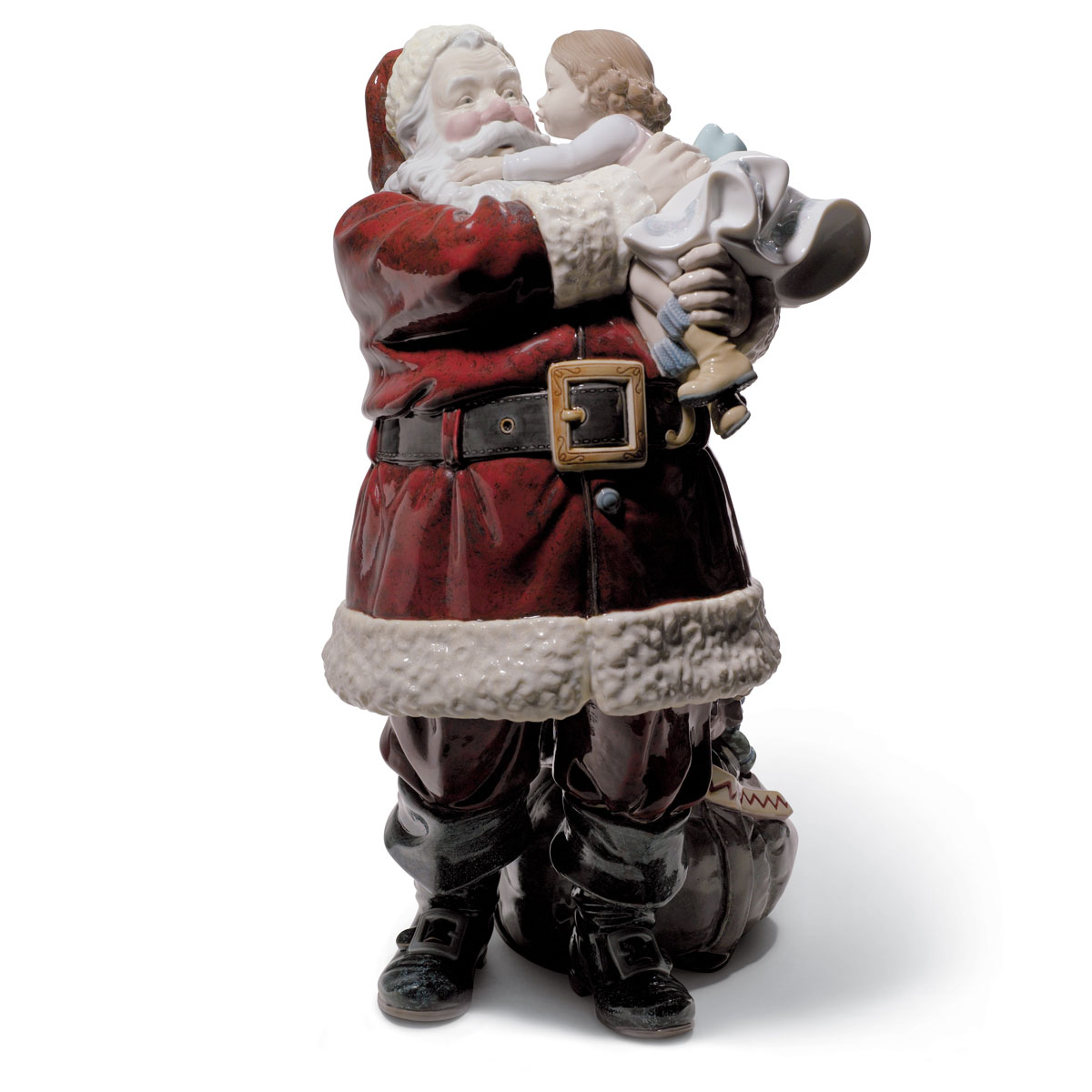 Lladro Classic Sculpture, Santa I'Ve Been Good! Figurine. Limited Edition