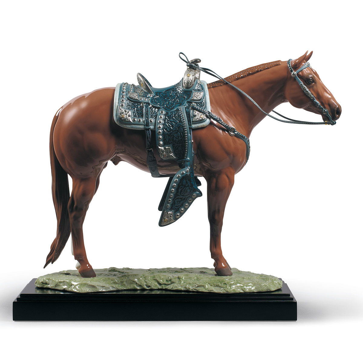 Lladro High Porcelain, Quarter Horse Sculpture. Limited Edition