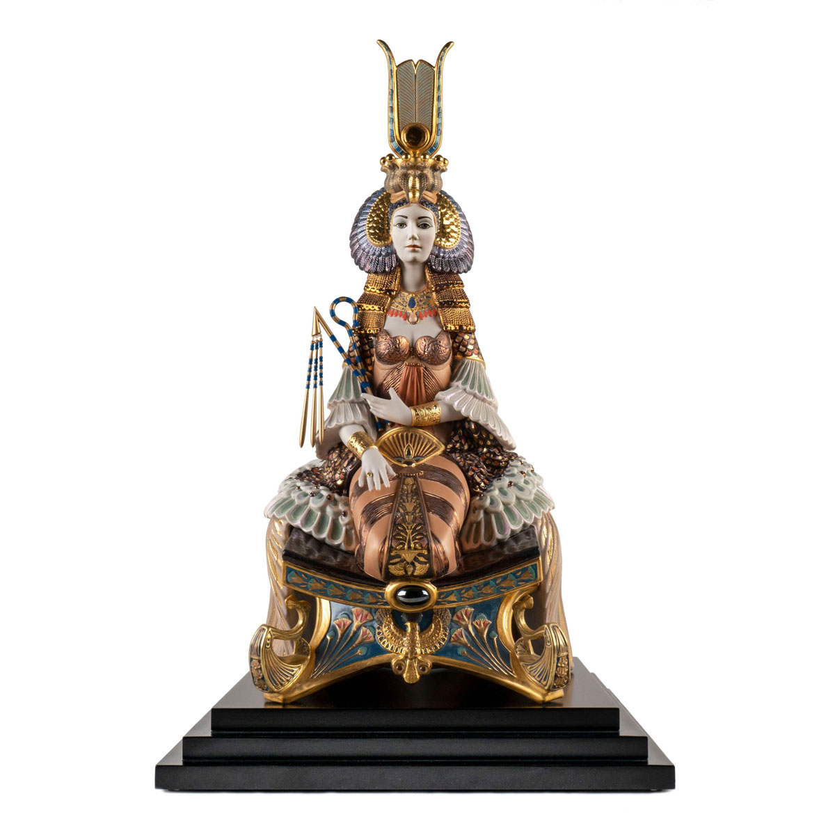 Lladro High Porcelain, Cleopatra Sculpture. Limited Edition