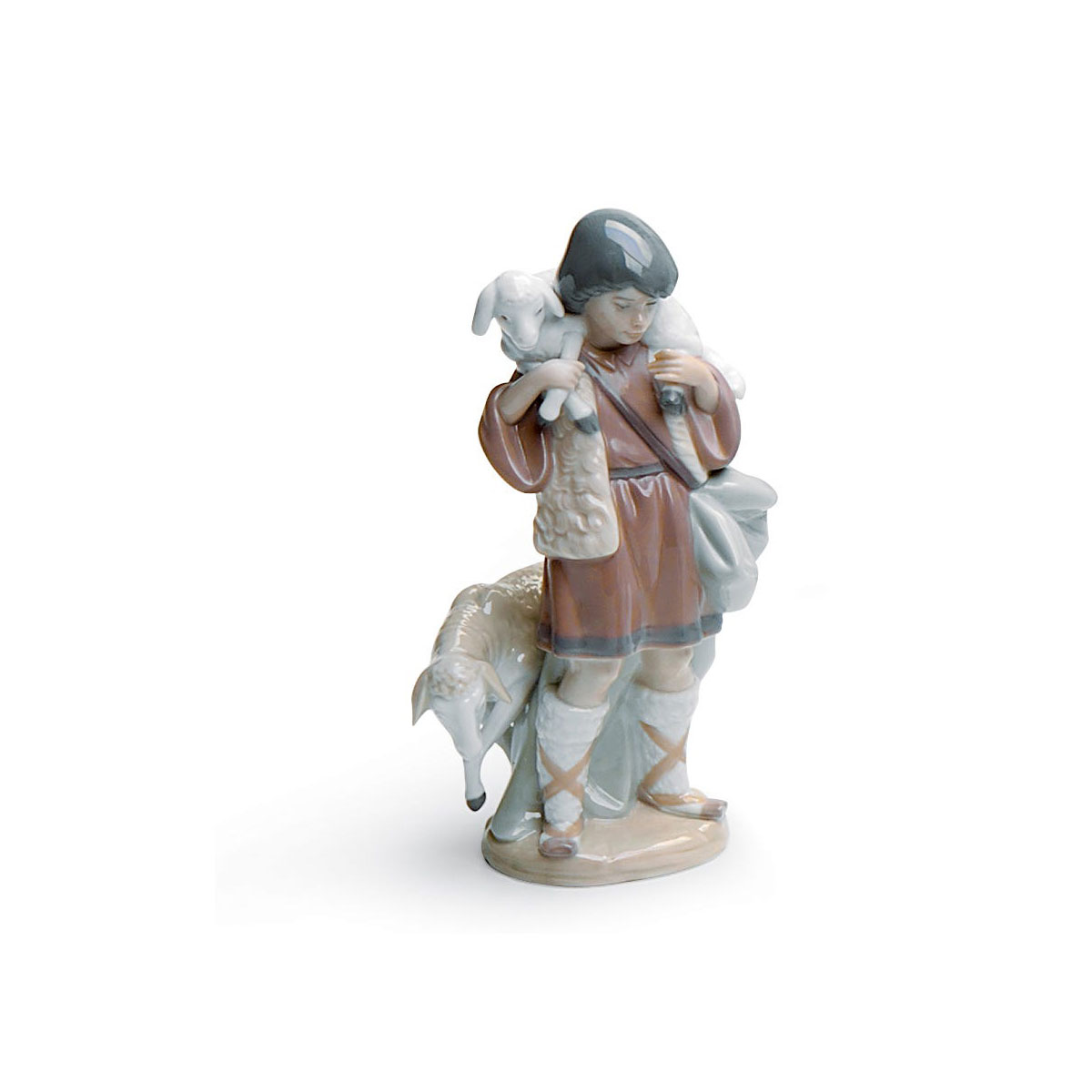 Lladro Classic Sculpture, Shepherd Boy Nativity Figurine