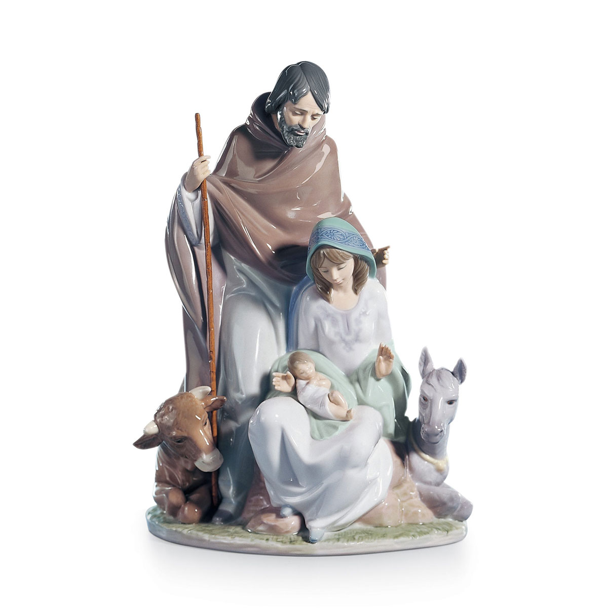 Lladro Classic Sculpture, Joyful Event Nativity Figurine