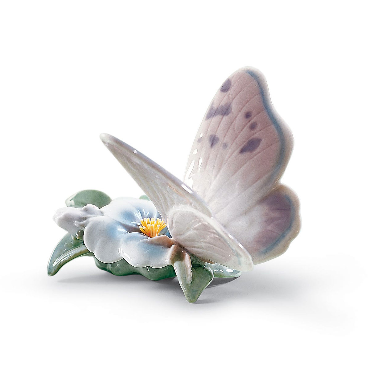 Lladro Classic Sculpture, Refreshing Pause Butterfly Figurine
