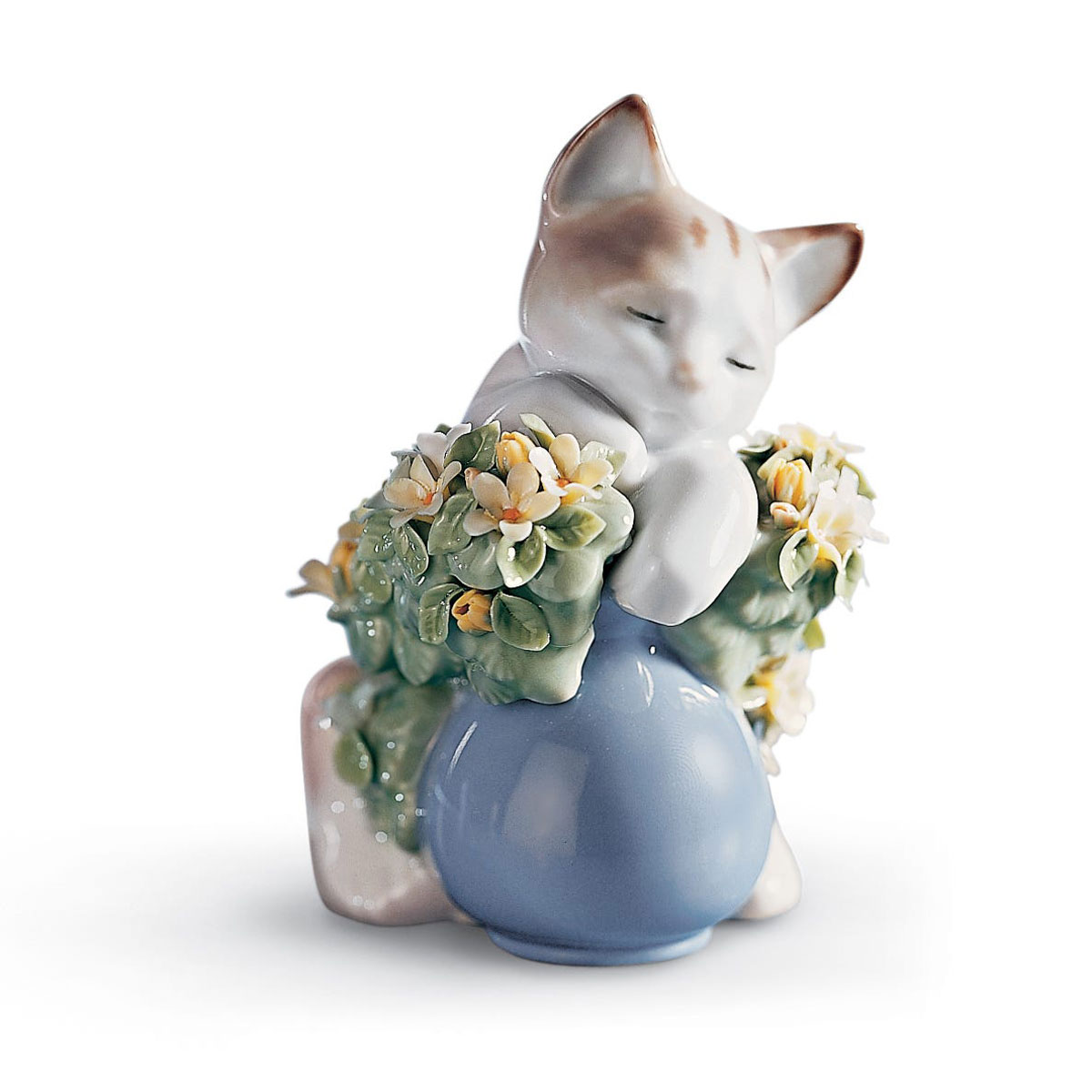 Lladro Classic Sculpture, Dreamy Kitten Cat Figurine