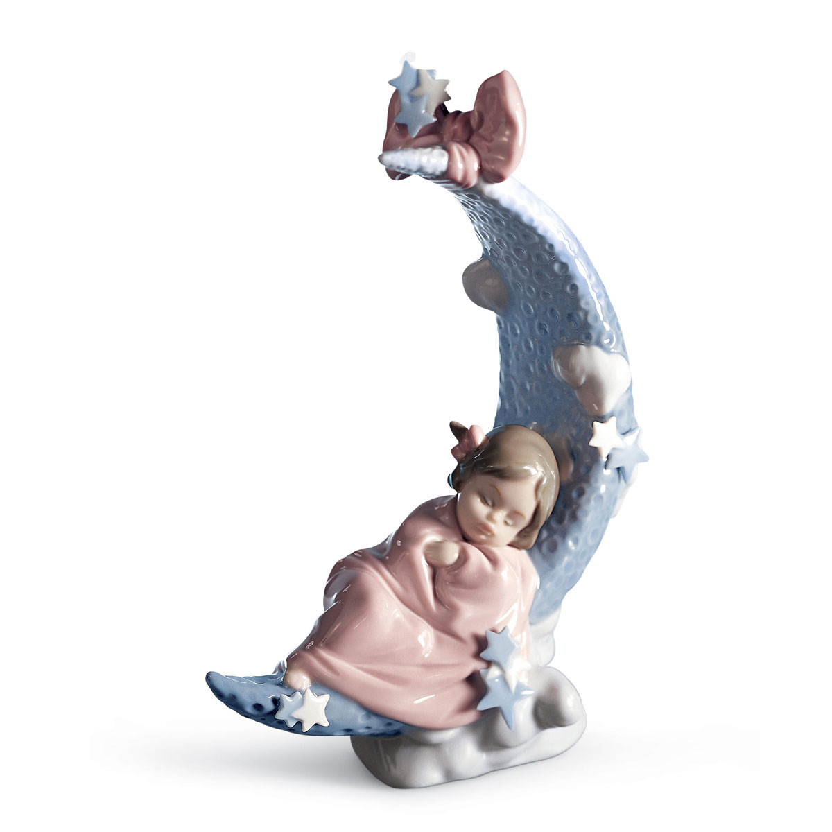Lladro Classic Sculpture, Heavens' Lullaby Girl Figurine