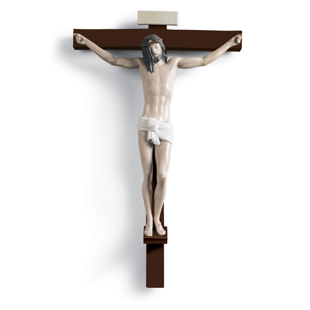 Lladro Classic Sculpture, Our Saviour Crucifix Figurine Wall Art