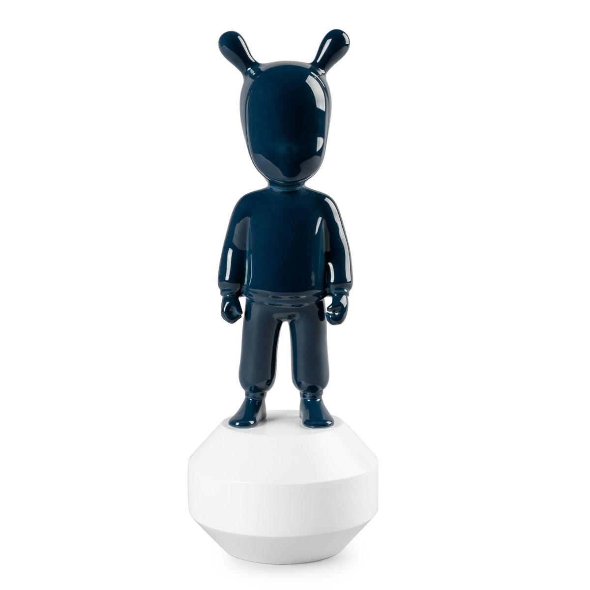 Lladro Design Figures, The Dark Blue Guest Figurine. Small Model