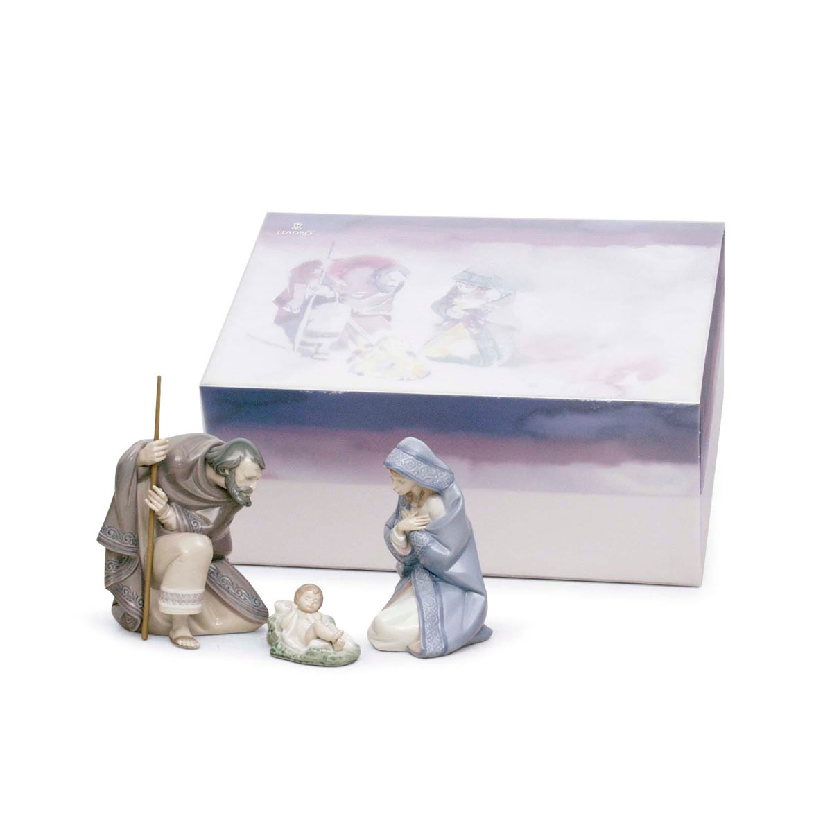 Lladro Classic Sculpture, Silent Night Nativity Set