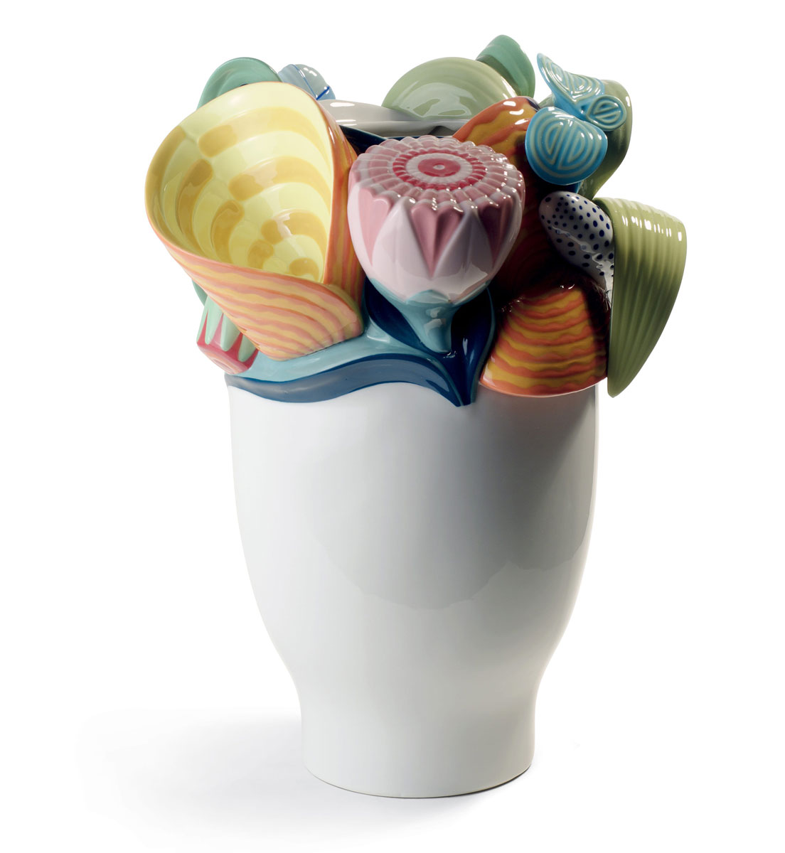 Lladro Home Decor, Naturofantastic Vase. Multicolor