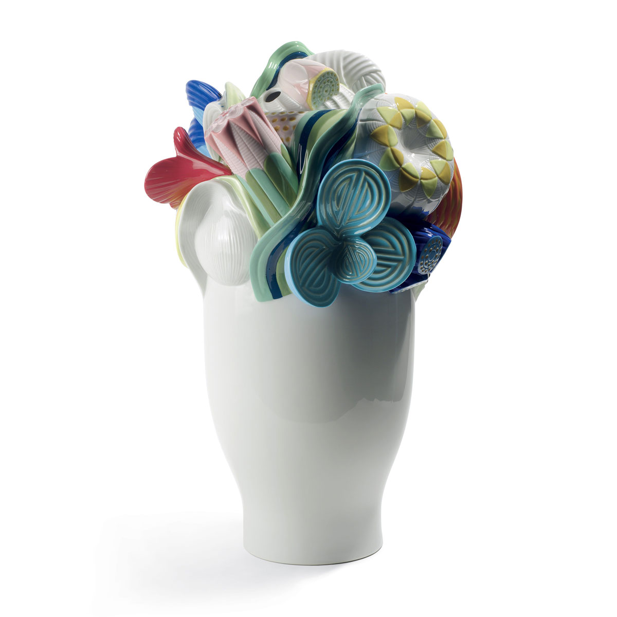 Lladro Home Decor, Naturofantastic Vase. Large Model. Multicolor