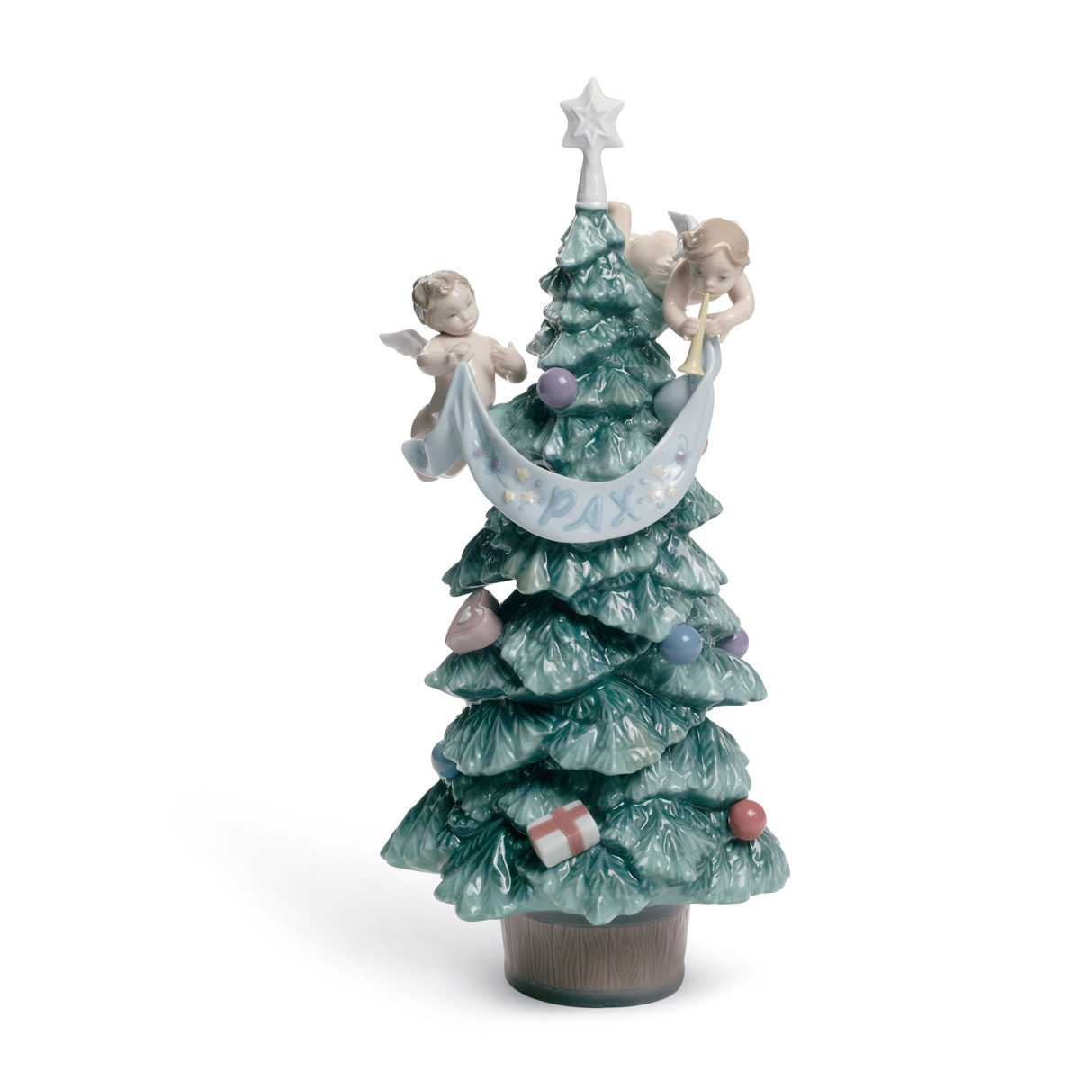 Lladro Classic Sculpture, Evergreen Of Peace Tree Figurine