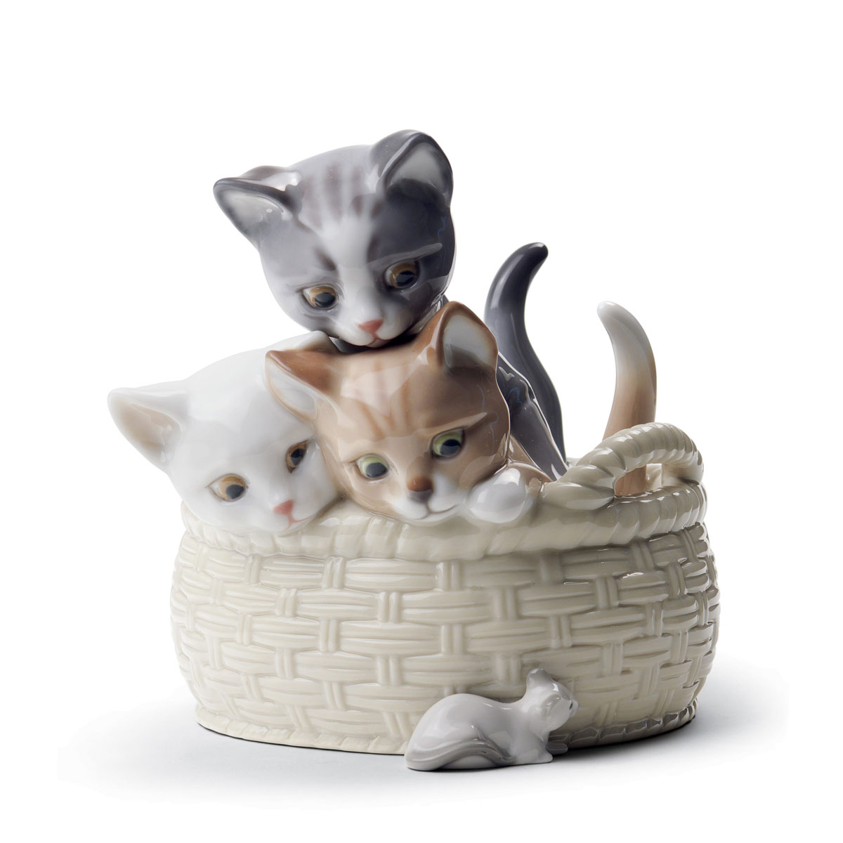 Lladro Classic Sculpture, Curious Kittens Figurine