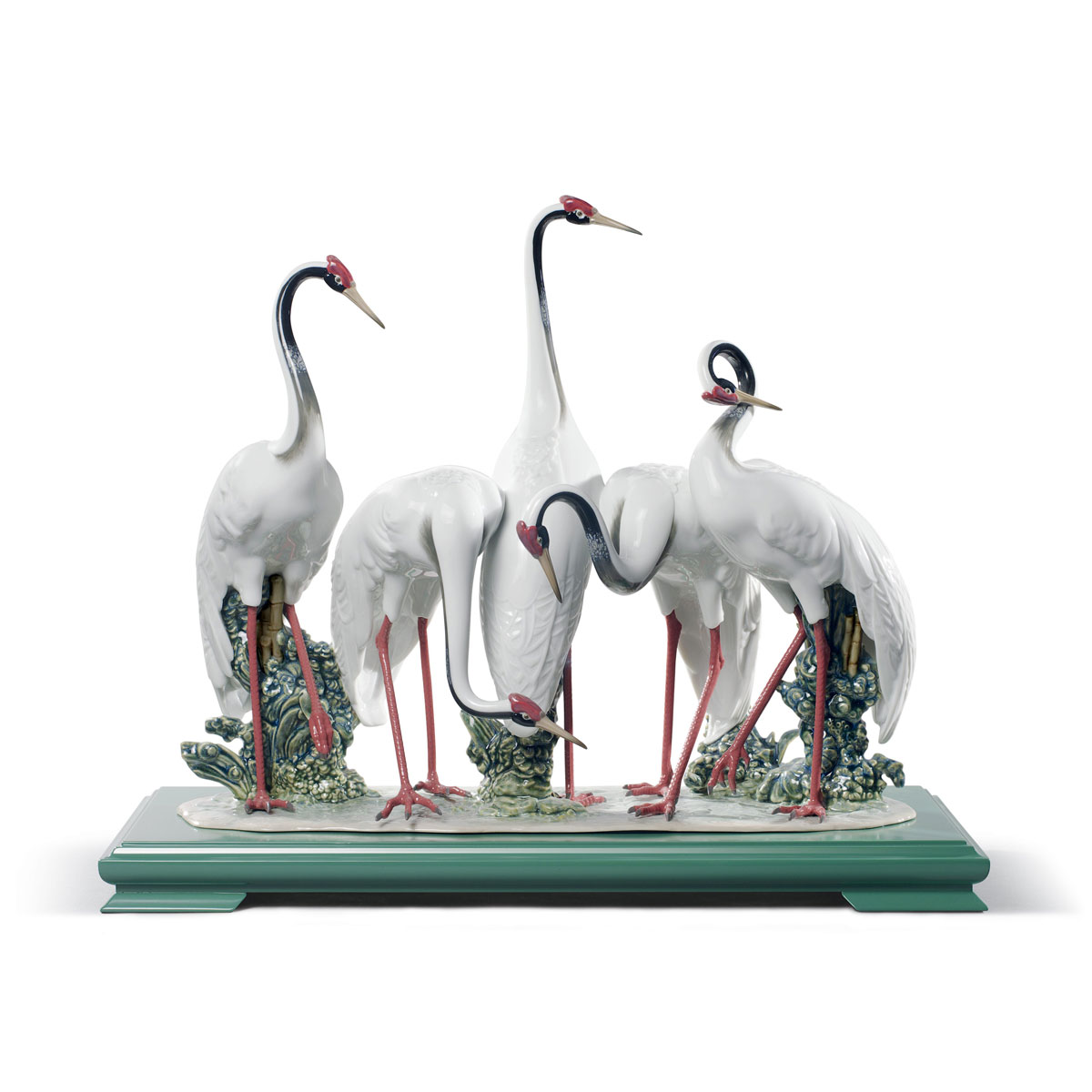 Lladro Classic Sculpture, Flock Of Cranes Sculpture. Limited Edition