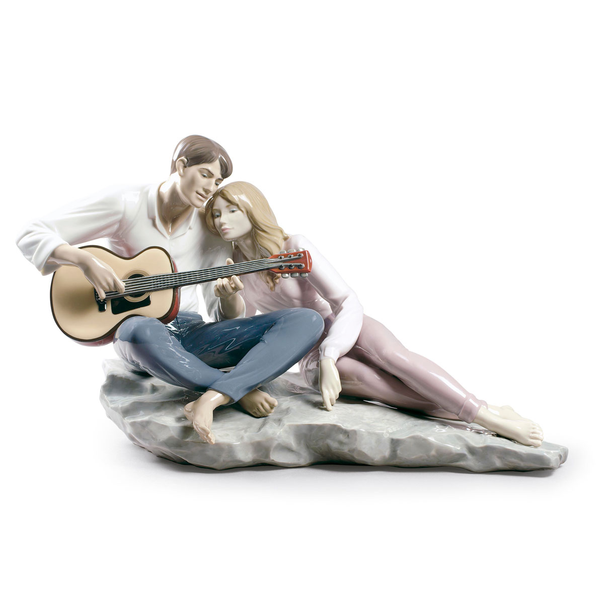 Lladro Classic Sculpture, Our Song Couple Figurine